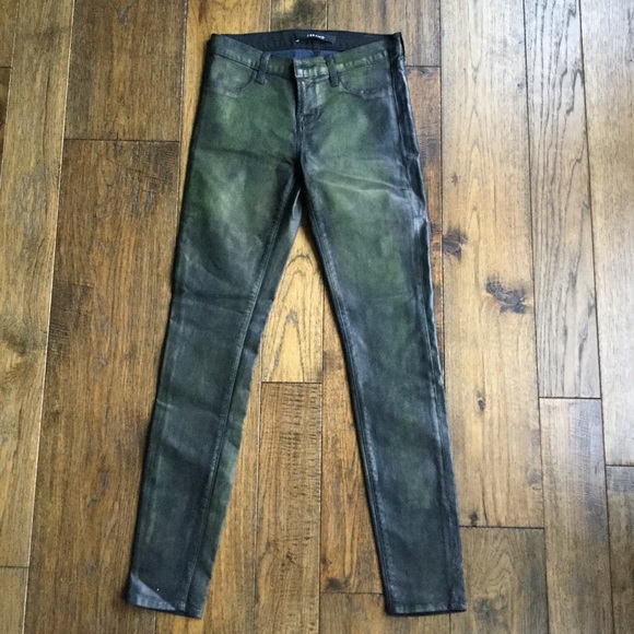 greenish jeans